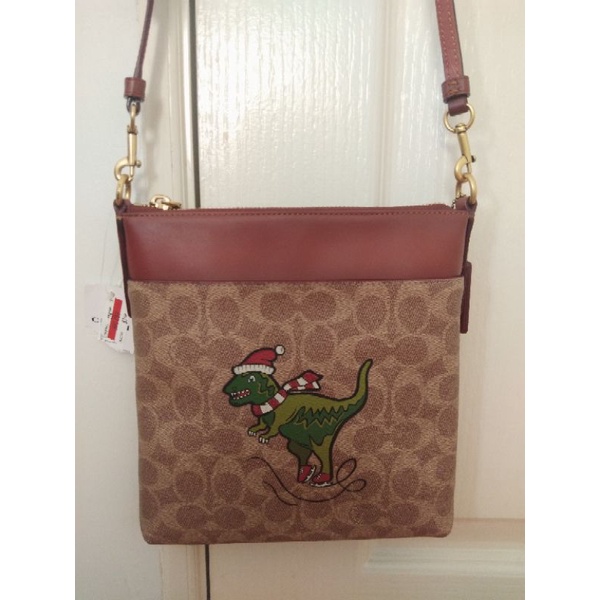 Coach Coated Canvas Signature Rexy Kitt Crossbody