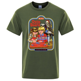 เสื้อยืด ทรงหลวม พิมพ์ลายการ์ตูน My First Ouija Board Comics สําหรับผู้ชายS-5XL