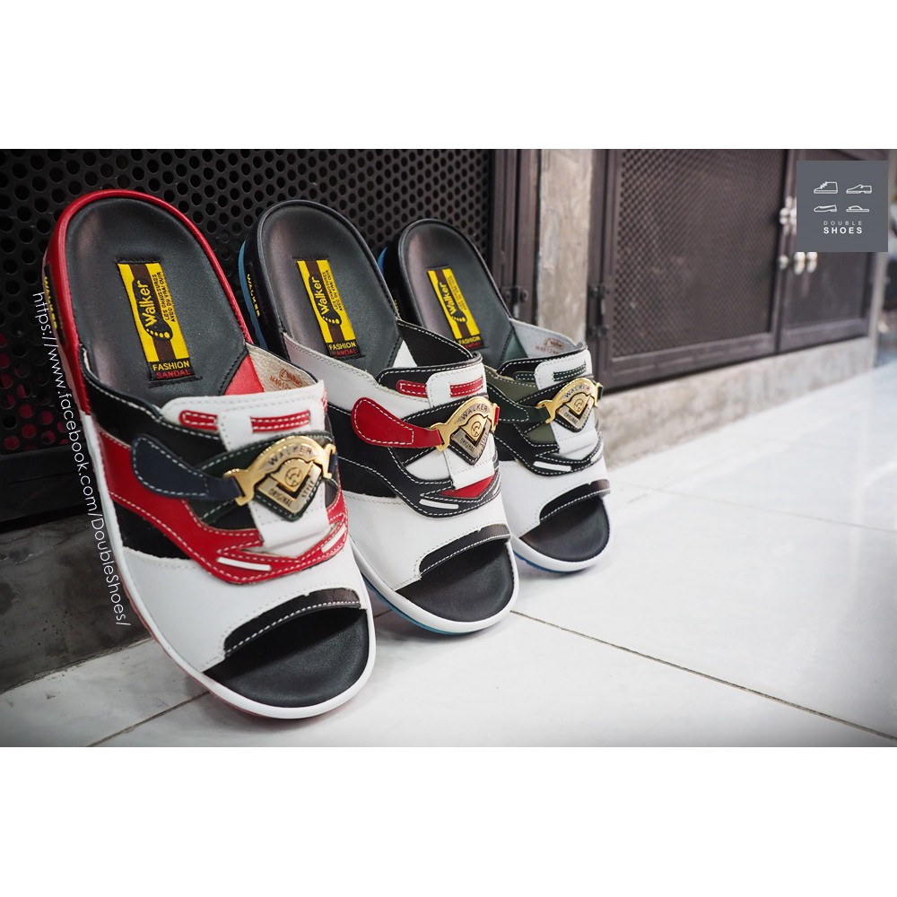 รองเท้าแตะ Walker รุ่น M4912 (สไตล์เทวิน) สีดำ เบอร์ 39-46