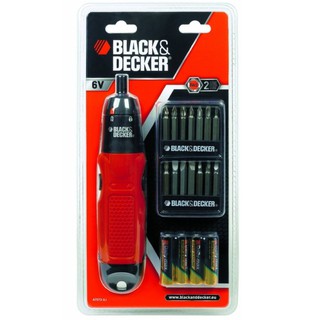 BLACK&amp;DECKER ไขควงไฟฟ้า 6V (ใ ช้ถ่าน )#180