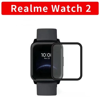 แผ่นฟิล์มป้องกันรอยขีดข่วนหน้าจอ 3D สําหรับ Realme Watch 2 (1ชิ้น)