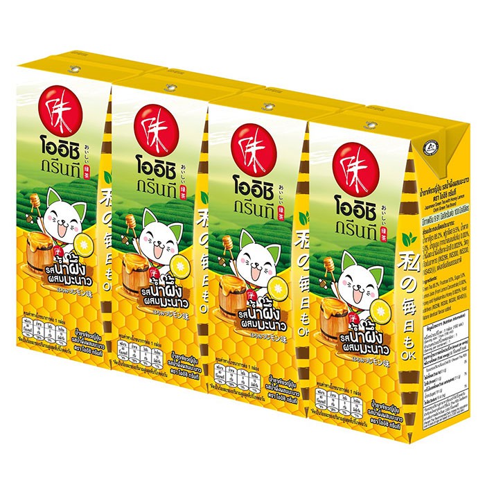 โออิชิ ชาเขียวพร้อมดื่ม 180 มล. (แพ็ค 4)