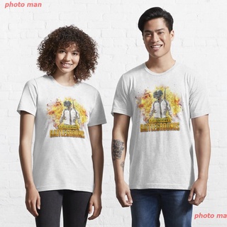 เสื้อยืดผู้หญิง photo man เสื้อยืดผู้ชาย PUBG MOBILE เสื้อยืด PUBG - STYLED Essential T-Shirt couple