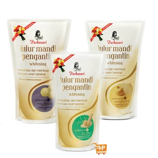 PURBASARI Lulur Mandi Pengantin 500ml / 1Kg / Bengkoang / Mutiara / Susu / Lulur PURBASARI / Body scrub PURBASARI