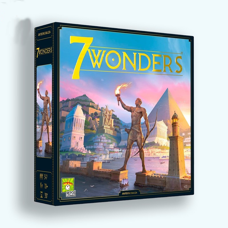 7 Wonders Board Game (BASE GAME) - New Edition | Family Board Game | Civilization and Strategy Board