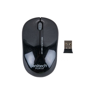 Anitech Wireless mouse (เมาส์ไร้สาย) รุ่น W213-BK สี BLACK รับประกัน 2 ปี