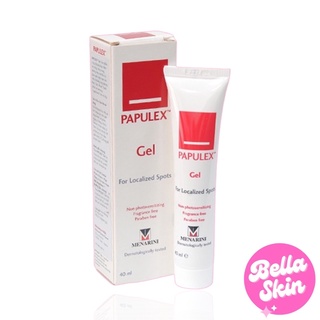 PAPULEX GEL FOR LOCALIZED SPOTS 40ML (EXP: 2023) ช่วยลดรอยแผลเป็นจากสิว แต้มเฉพาะจุด