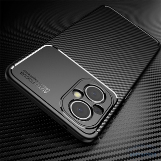 เคสโทรศัพท์คาร์บอนไฟเบอร์ แบบนิ่ม กันกระแทก สําหรับ Oppo Reno 7Z 7 Pro 5G Reno7Z 5G