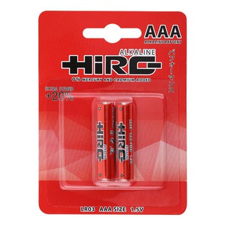 ถ่านอัลคาไลน์ AAA HIRO 632110101 ALKALINE BATTERIES HIRO AAA 632110101