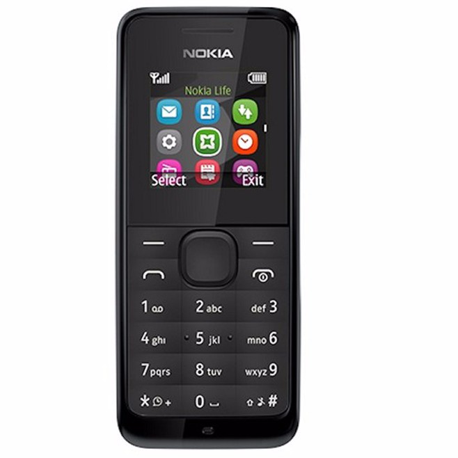 มือถือฮีโร่ โทรศัพท์มือถือ โทรศัพท์มือถือโนเกีย ปุ่มกด  NOKIA 105 (สีดำ) 3G/4G  รุ่นใหม่ 2020