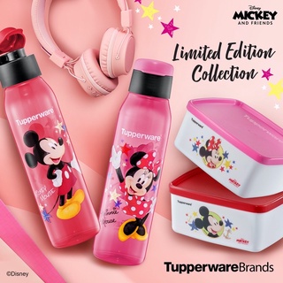 TUPPERWARE ขวดทัปเปอร์แวร์ ลายมิกกี้ มินนี่ เป็นมิตรกับสิ่งแวดล้อม ขนาด 500 มล. ต่อกล่อง 400 มล.