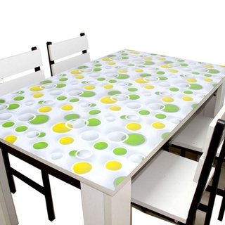 Tea Table Cloth Transparent Table Mat Waterproof Tablecloth PVC Tablecloth Soft Glue Glass Plastic แผ่นคริสตัลกันน้ำและก