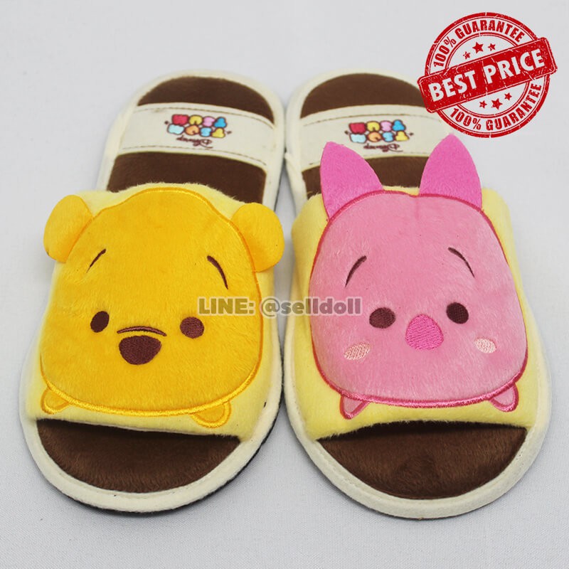 รองเท้าใส่ในบ้าน Pooh & Piglet ลิขสิทธิ์แท้ / รองเท้าใส่ในบ้าน พูห์ & พิกเล็ต / รองเท้า Winnie the Pooh Tsum Tsum