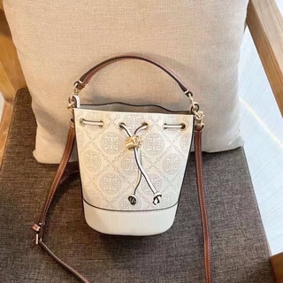 Tory T Monogram Perforated Bucket Bag New ของแท้