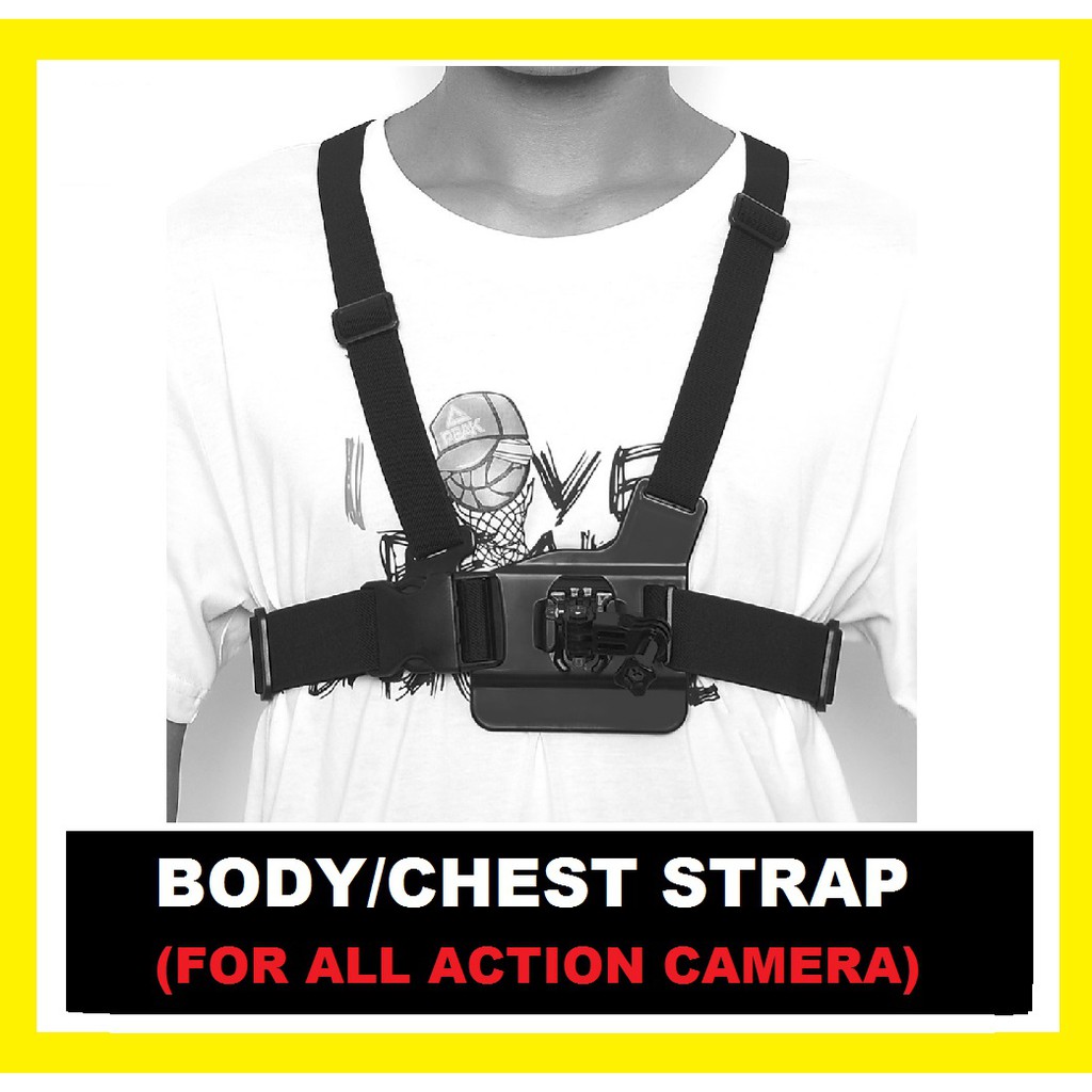 สายรัดหน้าอก/ตัวสําหรับกล้องแอคชั่นทั้งหมด Gopro/SJCAM//EKEN/YICAM