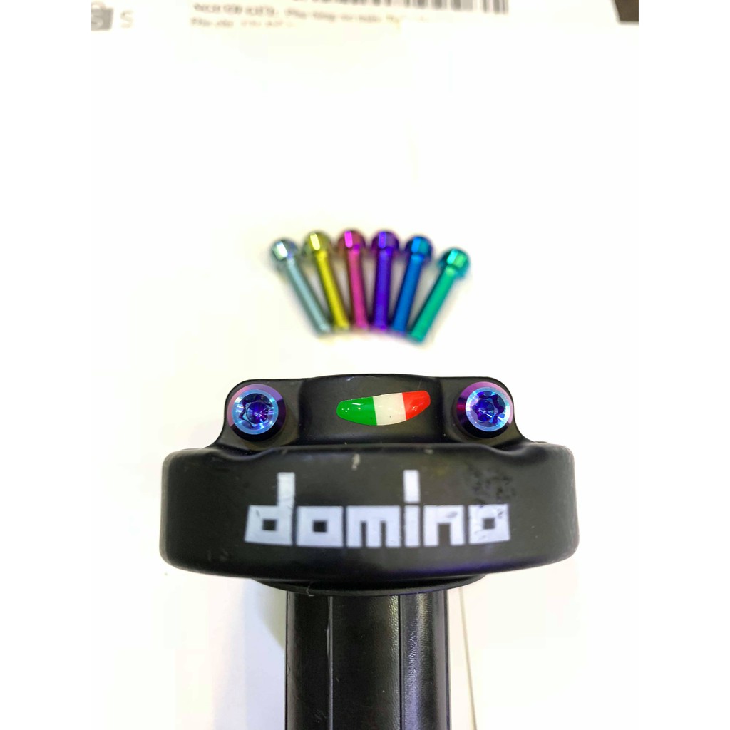 สกรูไทเทเนียม Gr5 5li20 พร้อมหัวทรงกระบอกติด Domino, Uma, Daytona, Sirus zin