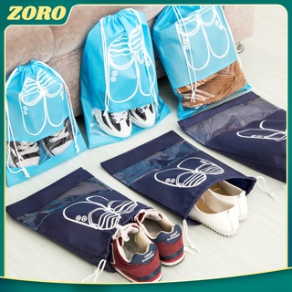 ZR 🔥ส่งไวสต๊อกไทย🔥ถุงใส่รองเท้า ถุงใส่รองเท้าแบบพกพา กระเป๋าหูรูด กระเป๋าเก็บของเดินทางอเนกประสงค์ พกพาง่าย น้ำหนักเบา