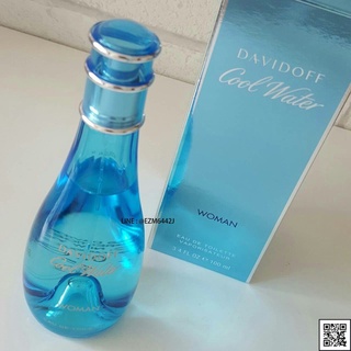 น้ำหอมแท้ DAVIDOFF COOL WATER FOR WOMEN EAU DE TOILETTE SPRAY 100 ML ของใหม่ กล่องขาย เหมือนกับห้าง