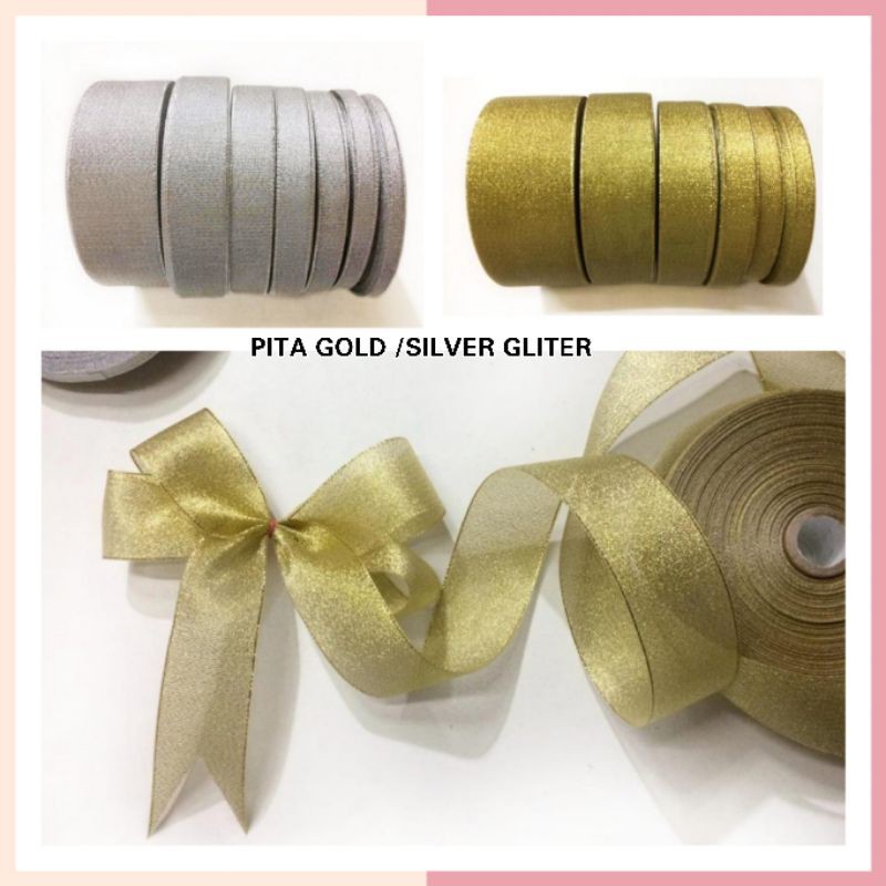 ต่อ 1 YARD (90CM) - ทองและเงิน RIBBON