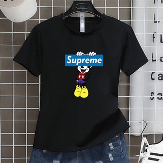 Mickey Mouse เสื้อยืดคอกลมแฟชั่นunisex เสื้อยอดฮิตลายเสื้อแขนสั้น เสื่อคู่รัก เสื้ัอกีฬาเสื้อออกกำลังกาย