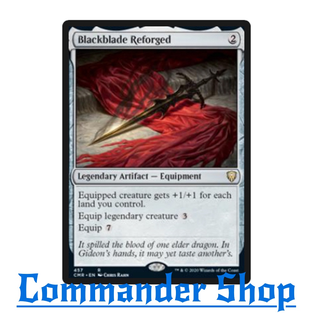 Blackblade Reforged (Legendary Artifact - Equipment) Colorless การ์ดเกม Magic The Gathering (MTG)