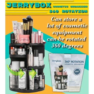 jerrybox 360 rotation ชั้นวางเครื่องสำอางหมุนได้ 360 องศา