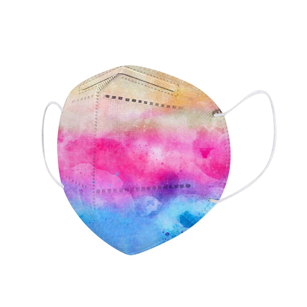 หน้ากากผู้ใหญ่ KN 95 Tie Dye Motif 9 - เดี่ยว