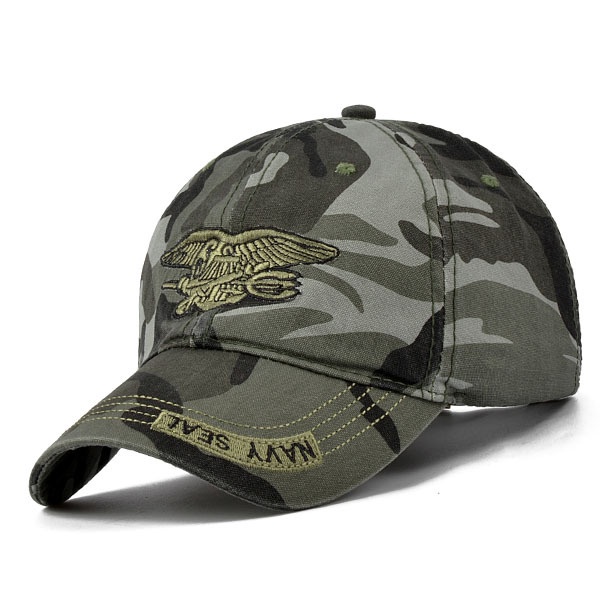 คุณภาพสูง Camo เบสบอลหมวกผู้ชาย Camouflage Navy Seal ยุทธวิธีหมวกและหมวก Bone Army Snapback สําหรับผู้ใหญ่