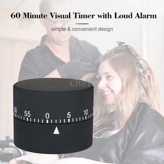 C &amp; R 60 Minute Visual Timer with Loud Alarm Manual Countdown Timer Clock Time Management Tool for Hair Coloring Dyeing Styling Tool