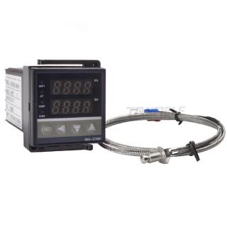 Digital PID Temperature Controller REX-C100 REX C100 thermostat relay output+ 1m 2m K Type thermocouple