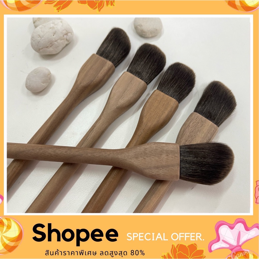 แปรงปัดแก้มหัวเฉียงหรือทรงพุ่ม สำหรับการ Highlight และ Shading สัมผัสนุ่มบางเบา #101 ราคา ถูกที่สุด ดีลบีเคเค