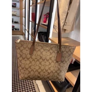 แท้💯% Coach 4455 Zip Top Tote