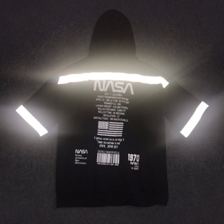 เสื้อฮู้ดืNASA ขอบสะท้อนแสง