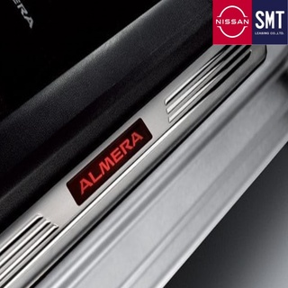 [อุปกรณ์ตกแต่งแท้ 100% ลดล้างสต็อค ] NISSAN - ชุดคิ้วบันไดสแตนเลสเรืองแสง N17 (Nissan Almera)