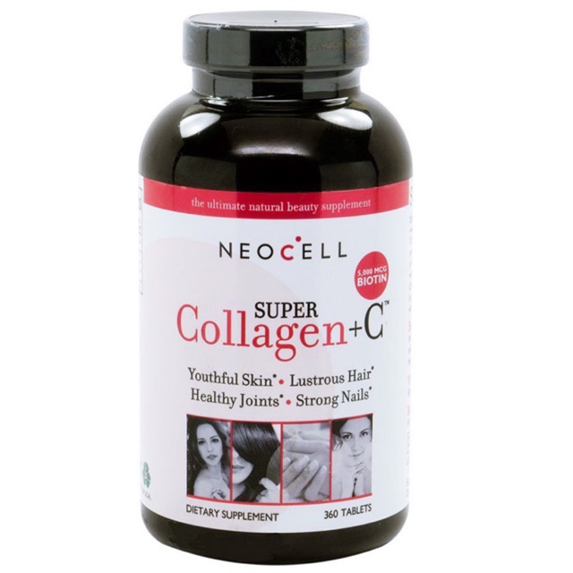"New"🇺🇸พร้อมส่ง ‼️NeoCell Super Collagen Type I & III + Vitamin C - 360 Tablets