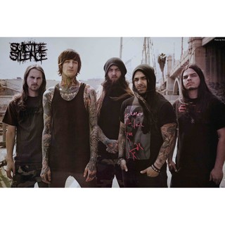 โปสเตอร์ วง ดนตรี Suicide Silence ซูไซ ไซเลน รูปภาพ ติดผนัง สวยๆ poster 34.5 x 23.5 นิ้ว (88 x 60 ซม.โดยประมาณ)