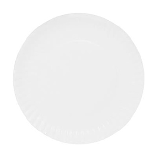 Homehapp  จานกระดาษ NIV ขนาด 9 นิ้ว (แพ็ค 20 ใบ) สีขาว