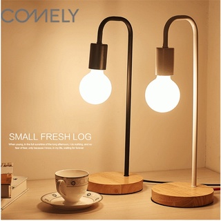 COMELY โคมไฟที่เรียบง่ายโรแมนติกสร้างสรรค์ห้องนอนที่อบอุ่นโต๊ะทำงานนักศึกษาวิทยาลัยดวงตาสีแดง INS โคมไฟข้างเตียงแสงสีขาวอบอุ่น