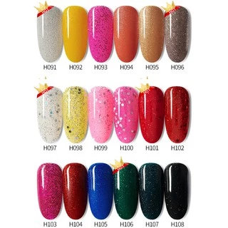 CHARZIEG ยาทาเล็บเจล สี H073-H090 สีเจลทาเล็บ Modelones ติดทนนาน เม็ดสีแน่น พร้อมส่ง!7.3ml