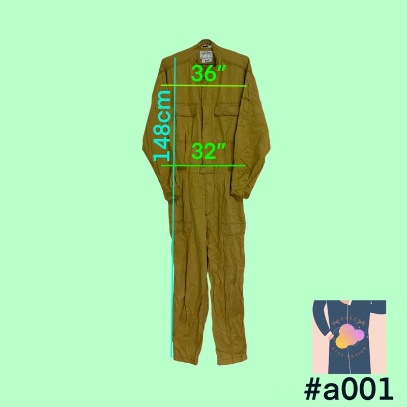 #b001/148 TOYOTA TECNO Size: L ชุดหมี ชุดช่าง ชุดทำงาน ชุดมือสอง