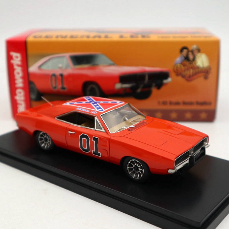 Auto World 1/43 para cargador General Lee 1969 AWRSS1151 juguetes de resina modelos de coche miniatura Hobby coleccionable regalos limitados
