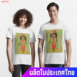 เสื้อยืดยอดนิยม Frida and her Parrot Essential T-Shirt Sports T-shirt