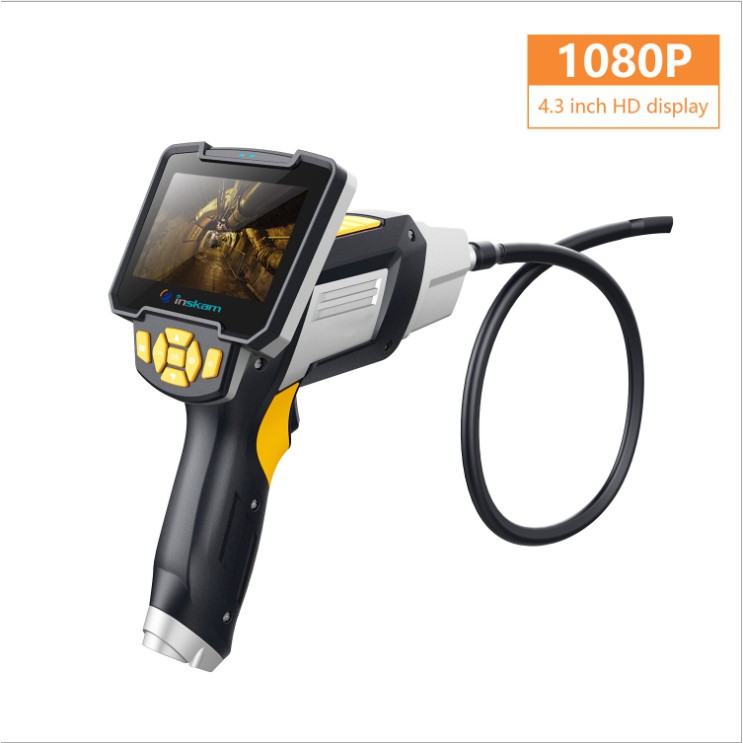 กล้องงู Full-HD 1080P จอ LCD 4.3นิ้ว เลนส์ 8mm. ความยาวสายกันน้ำ 1 เมตร และ 5 เมตร