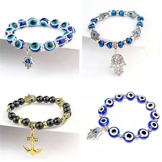 Fatima Palm Devils Blue Eyes Bracelet Jewelry