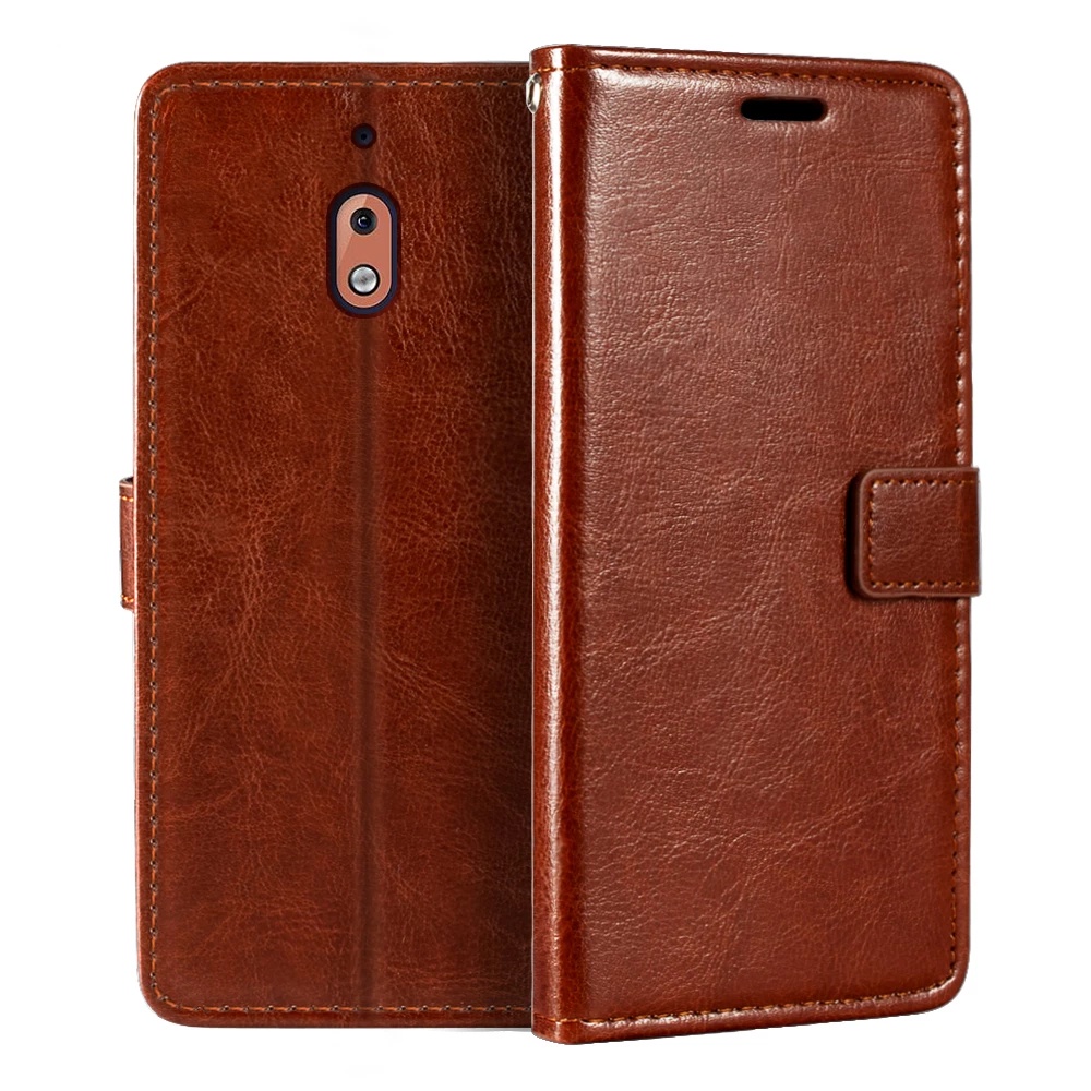 เคสโทรศัพท์หนัง PU ฝาพับ พร้อมช่องใส่บัตร สําหรับ Nokia 2.1 2V TA-1080 TA-1084 A-1086 TA-1092 TA-1093