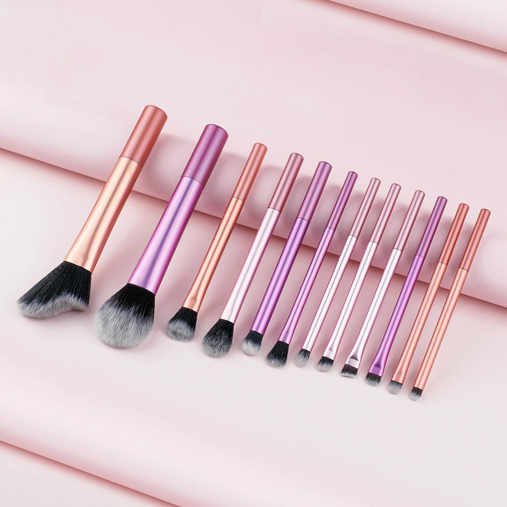 ชุดแปรงแต่งหน้า อายแชโดว์ บลัชออน ไฮไลท์ 12 ชิ้น