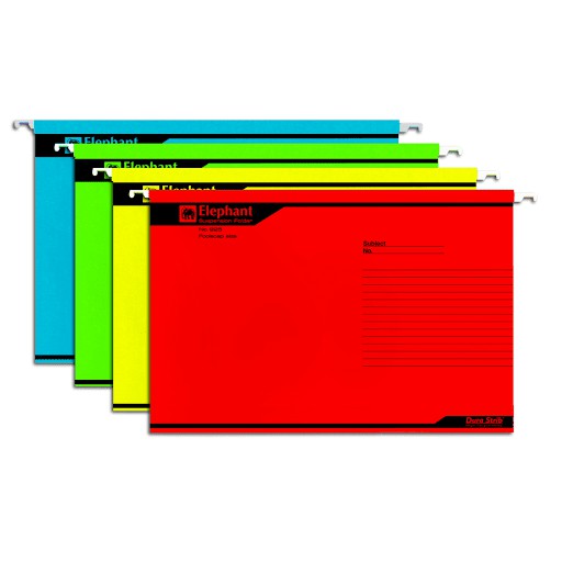 Elephant Suspension Folder แฟ้มแขวนตราช้าง No. 925 มีหลายสีให้เลือก 1ชิ้น