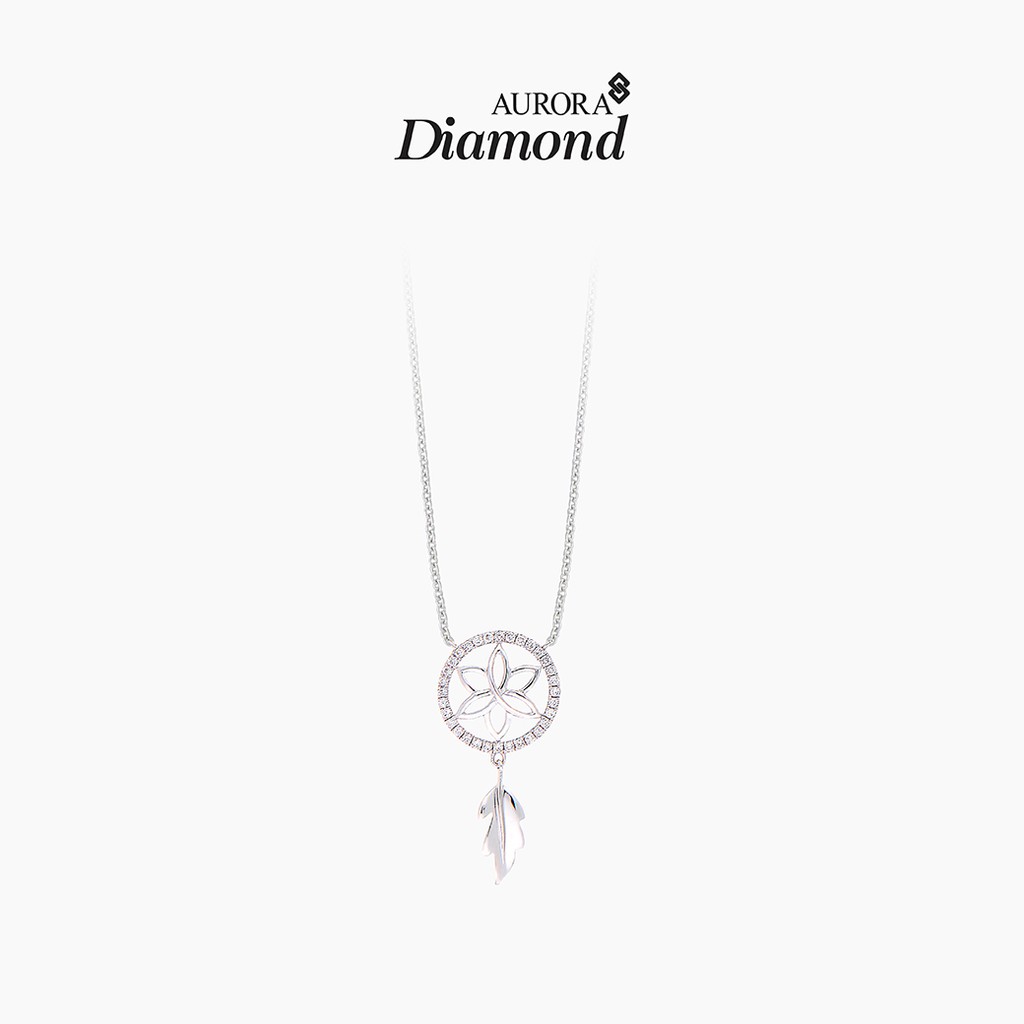 Aurora Diamond จี้เพชรพร้อมสร้อยคอ Dream Catcher Collection (White Gold)