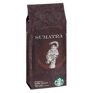 ﻿STARBUCKS Sumatra Whole Coffee Bean Dark Roast สตาร์บัค เมล็ดกาแฟคั่วเข้ม สุมาตรา 250g.