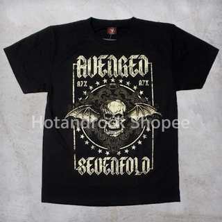 TDM 1709 เสื้อยืดวง AVENGED SEVENFOLD สีดำS-3XL